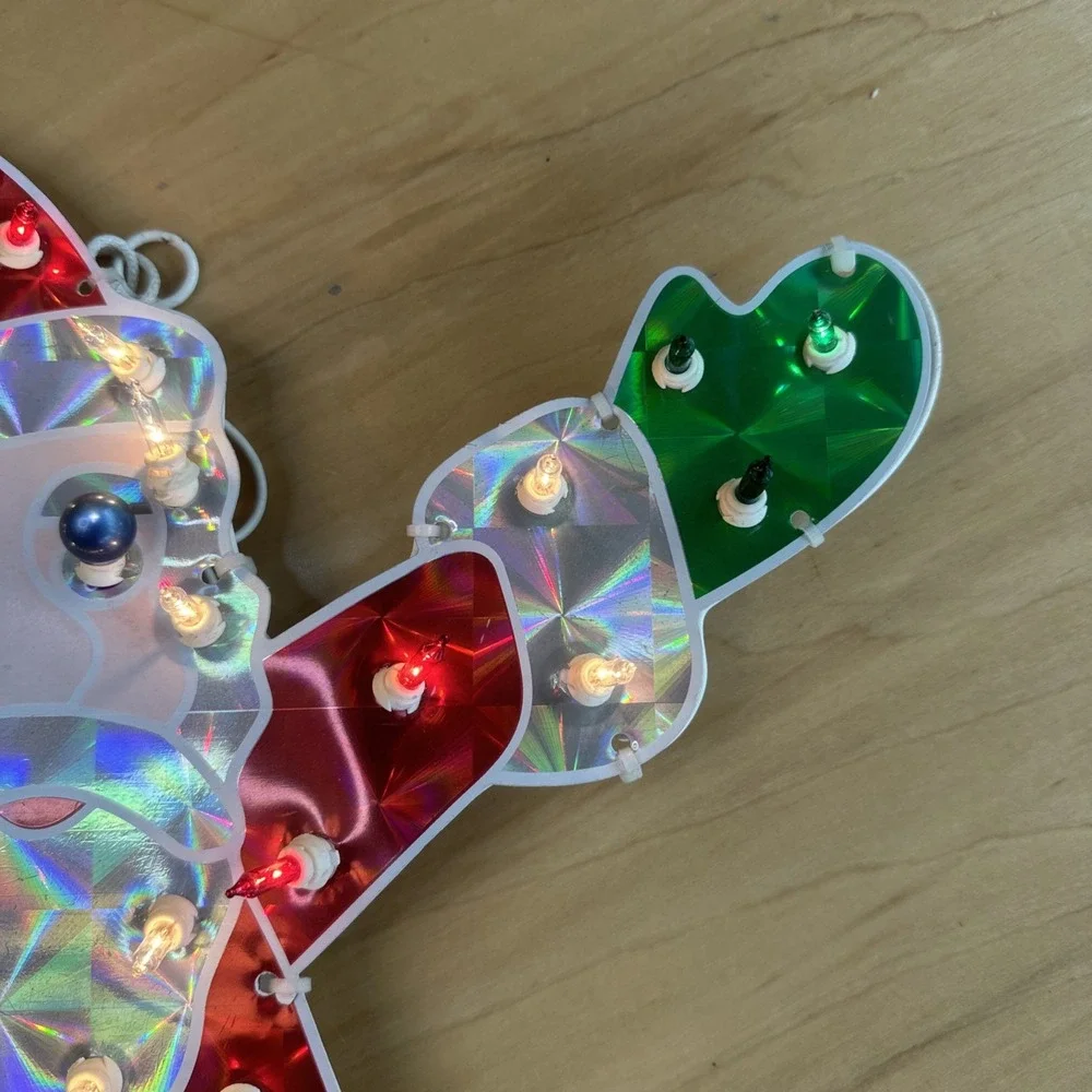 VTG Noma Christmas Expressions 70 Light Holographic Waving‎ Santa 19